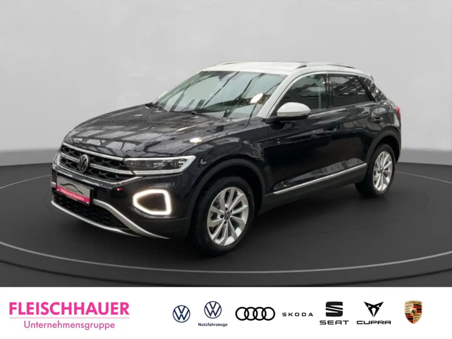 Volkswagen T-Roc 2.0 TDI DSG Navi Digitales Cockpit LED ACC Apple C Schwarz - 1