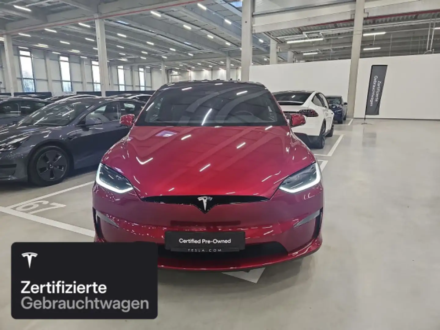 Tesla Model X Long Range AWD Rojo - 2