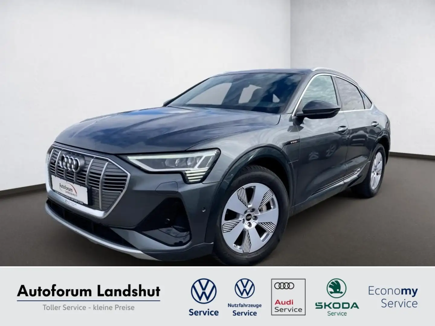 Audi e-tron Sportback 55 quattro S line PANO/ACC/AHK Gris - 1