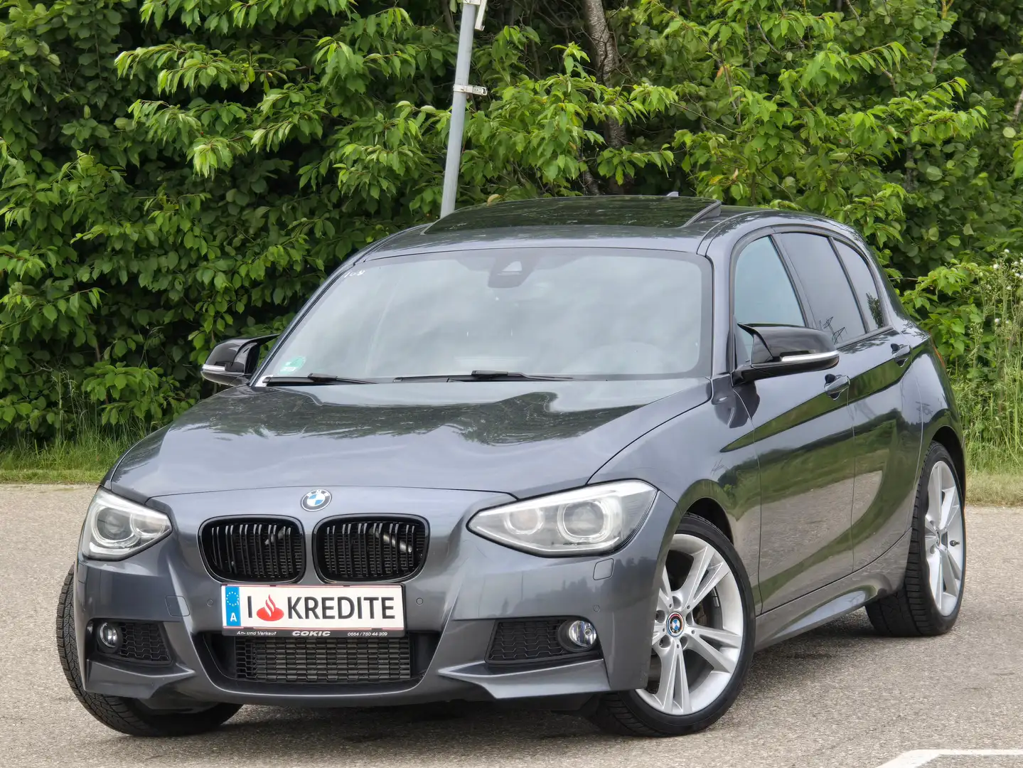 BMW 125 d Top* Kredit* M-Paket ab werk*Navi* Schiebedach* Grau - 1