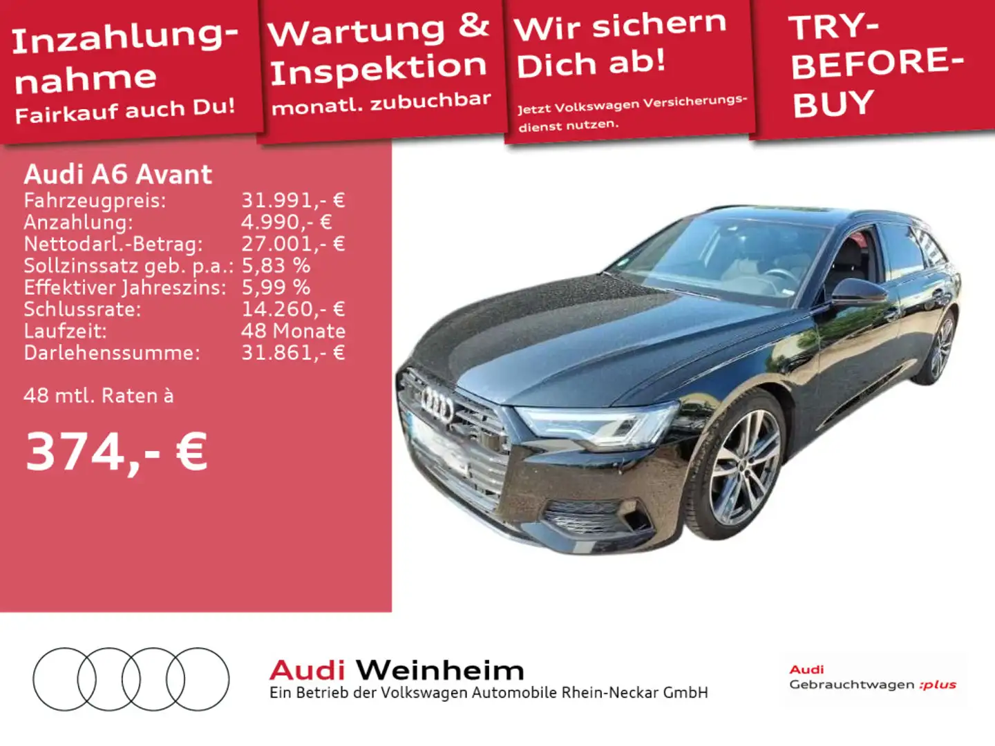Audi A6 40 TDI Sport Black-Paket Matrix-LED Kam Nero - 1