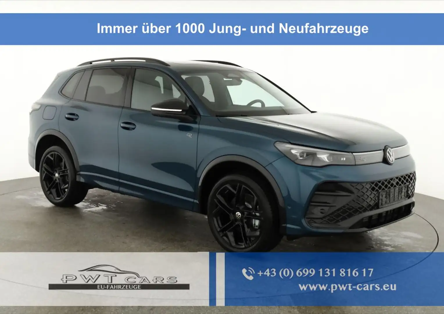 Volkswagen Tiguan 2.0 TDI 142 kW 4Motion R-Line DSG 4M Black, 20-... Blau - 1