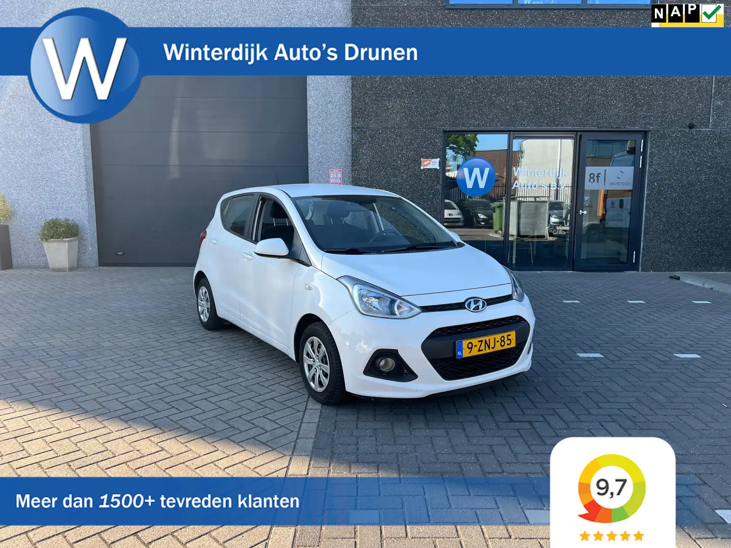 Hyundai i10 1.0i Go! Airco! Cruise! Navi! Bluetooth! Nap! Blanc - 1