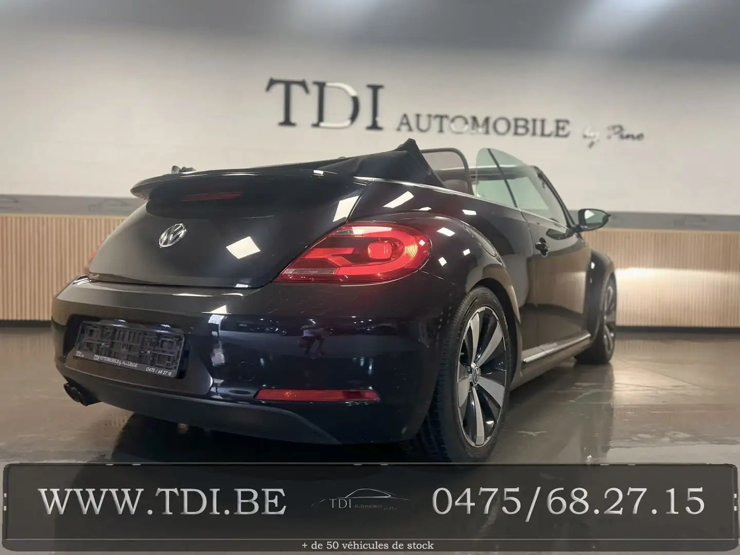 Volkswagen Beetle Cabriolet 2.0 CRTDi DSG*R-LINE*140CV*GARANTIE*✔ Noir - 2