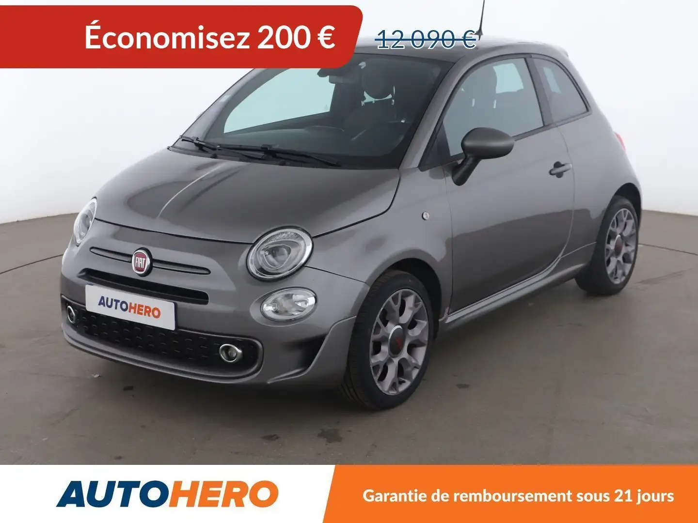 Fiat 500 1.0 Hybrid BSG Sport Gris - 1