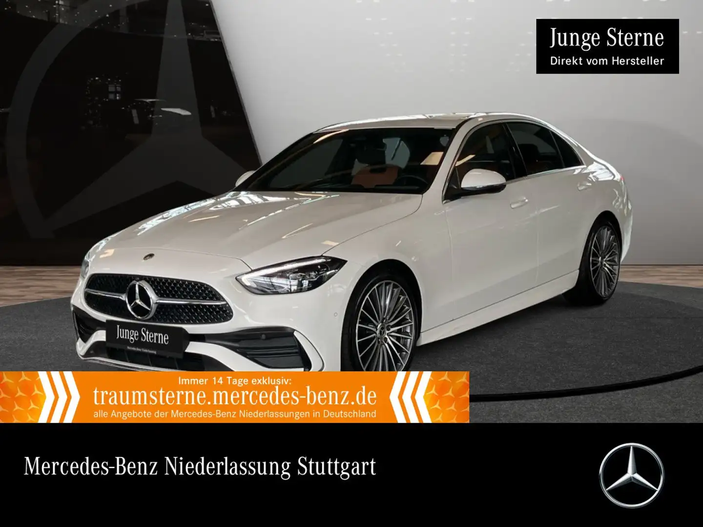 Mercedes-Benz C 180 AMG+360+LED+TOTW+KEYLESS+9G Weiß - 1