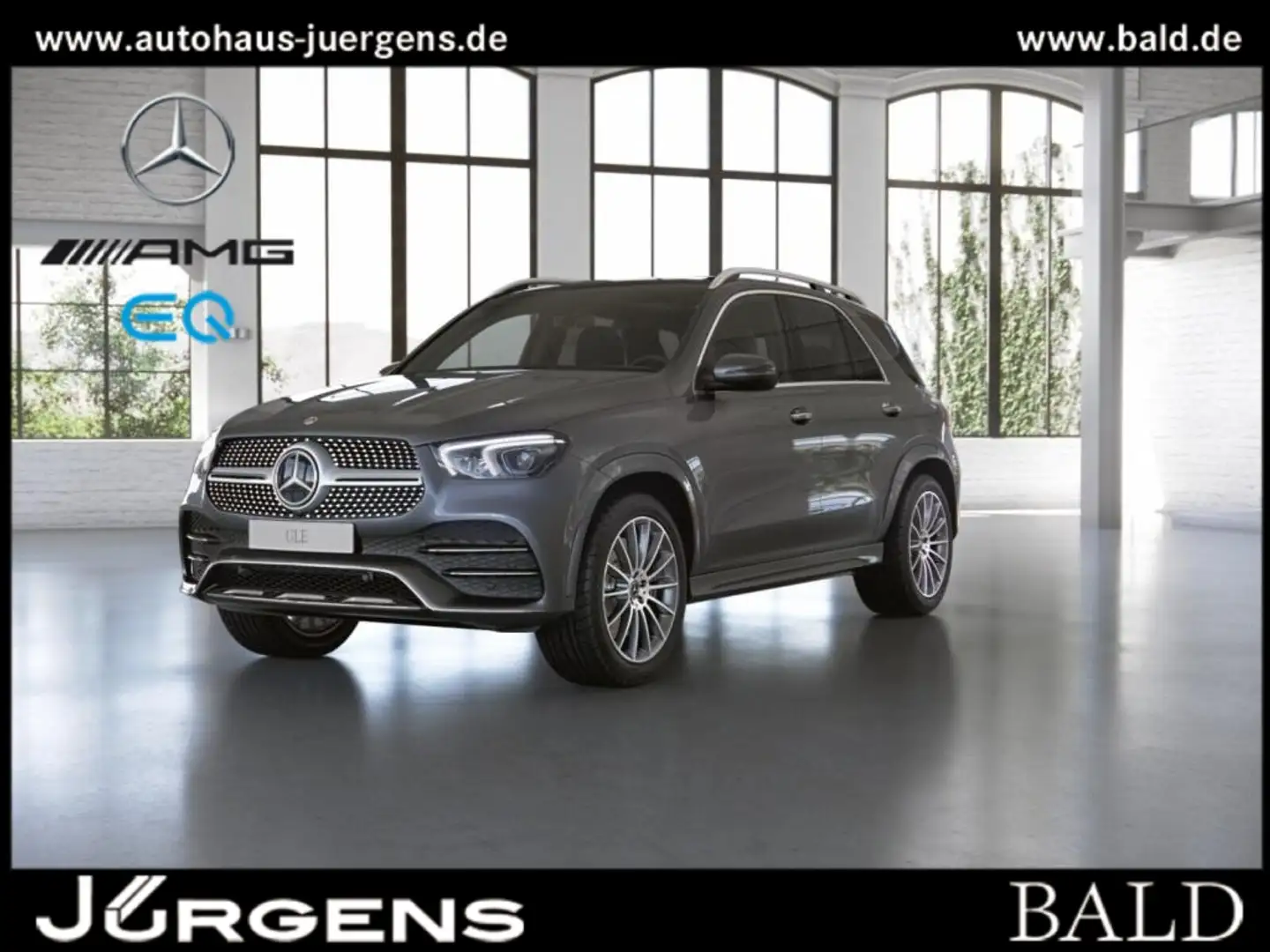 Mercedes-Benz GLE 350 de 4M AMG-Sport/Pano/Burm/HUD/Distr/Airm Grijs - 1