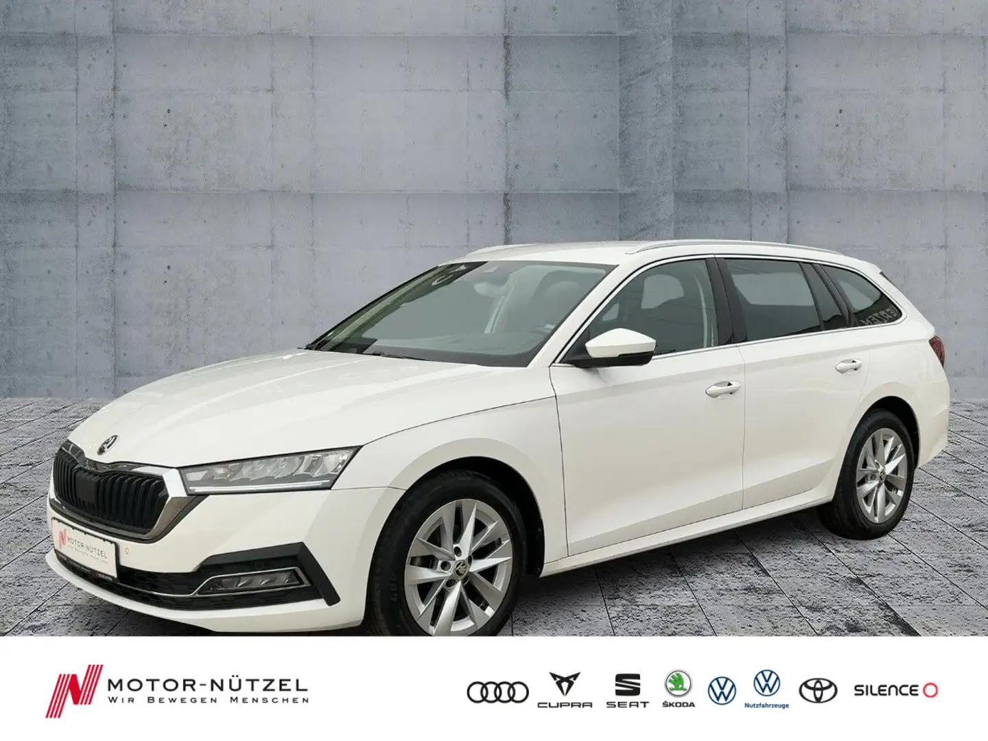 Skoda Octavia Combi 2.0 TDI STYLE LED+NAV+ACC+SHZ+HuD Wit - 1