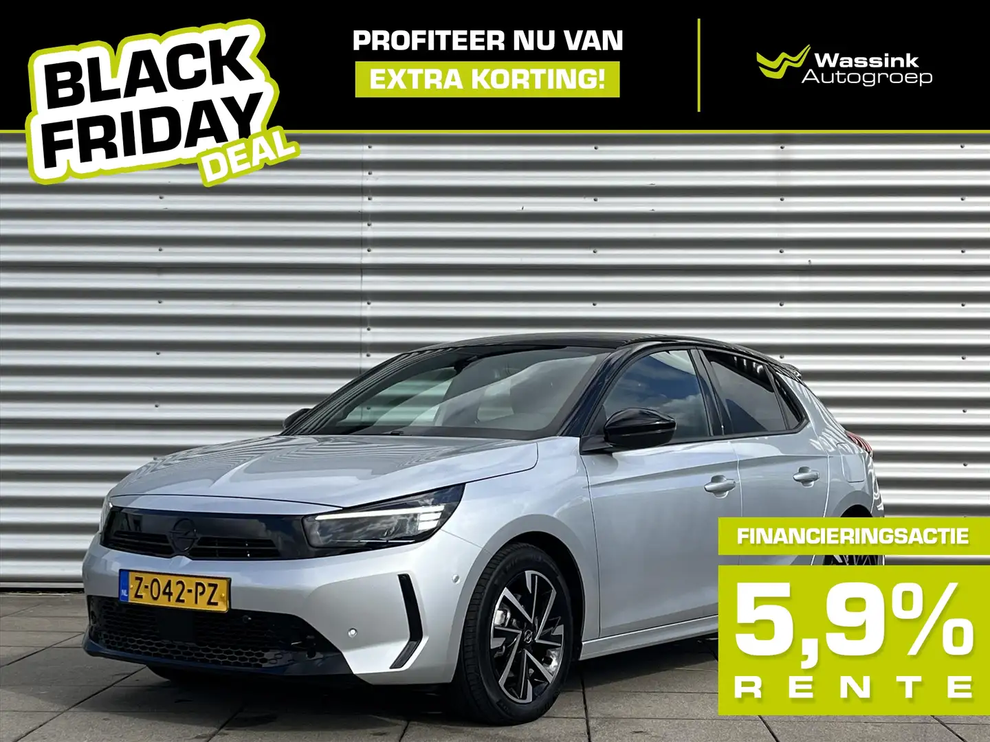 Opel Corsa Black Friday Deal ! 1.2 Turbo Hybrid 100pk eDCT Au Grau - 1