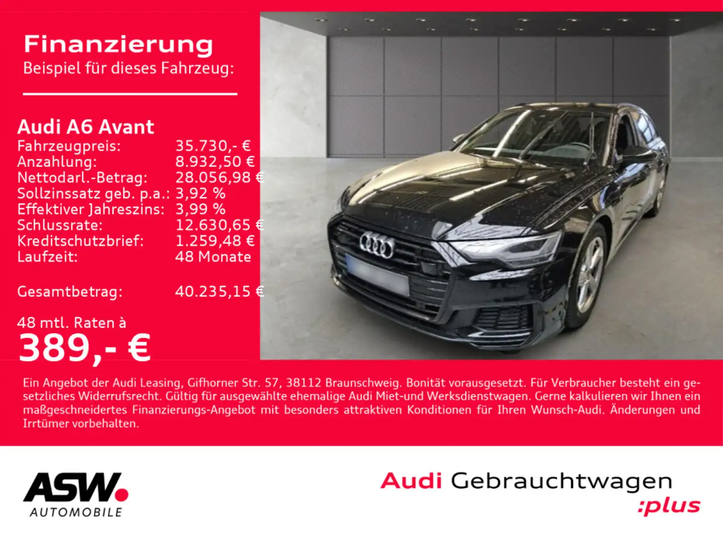 Audi A6 S line 50TFSI e quatt Stron LED B&O AHK Schwarz - 1