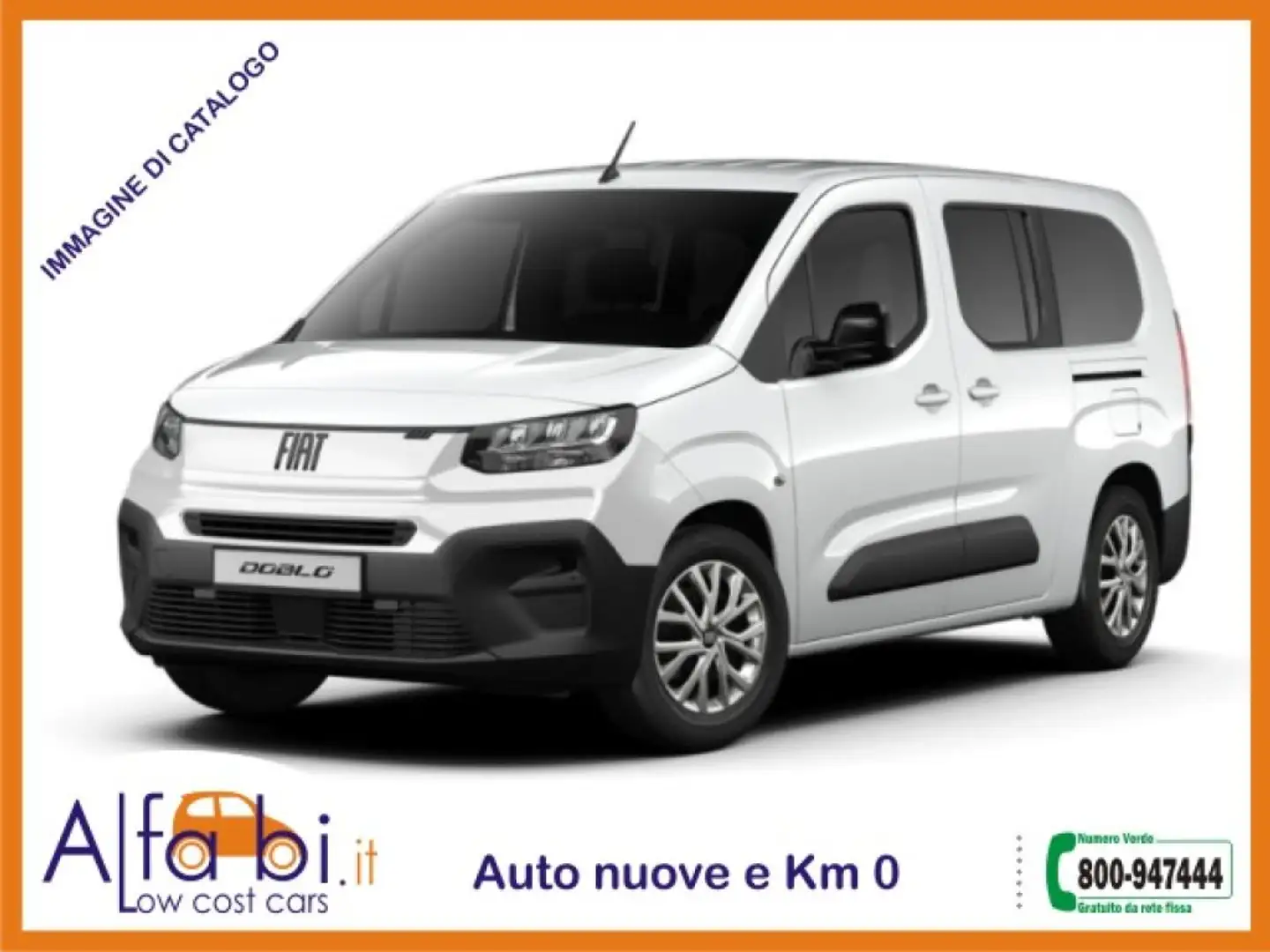 Fiat Doblo 1.5 BlueHDi 100CV Doblò - 7 Posti (Passo Lungo) Blanco - 1