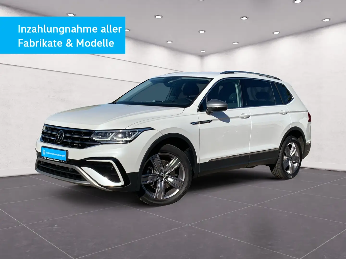Volkswagen Tiguan Allspace Elegance 2.0 TSI 4Motion DSG 7-SITZ AHK HEAD KAM Weiß - 2