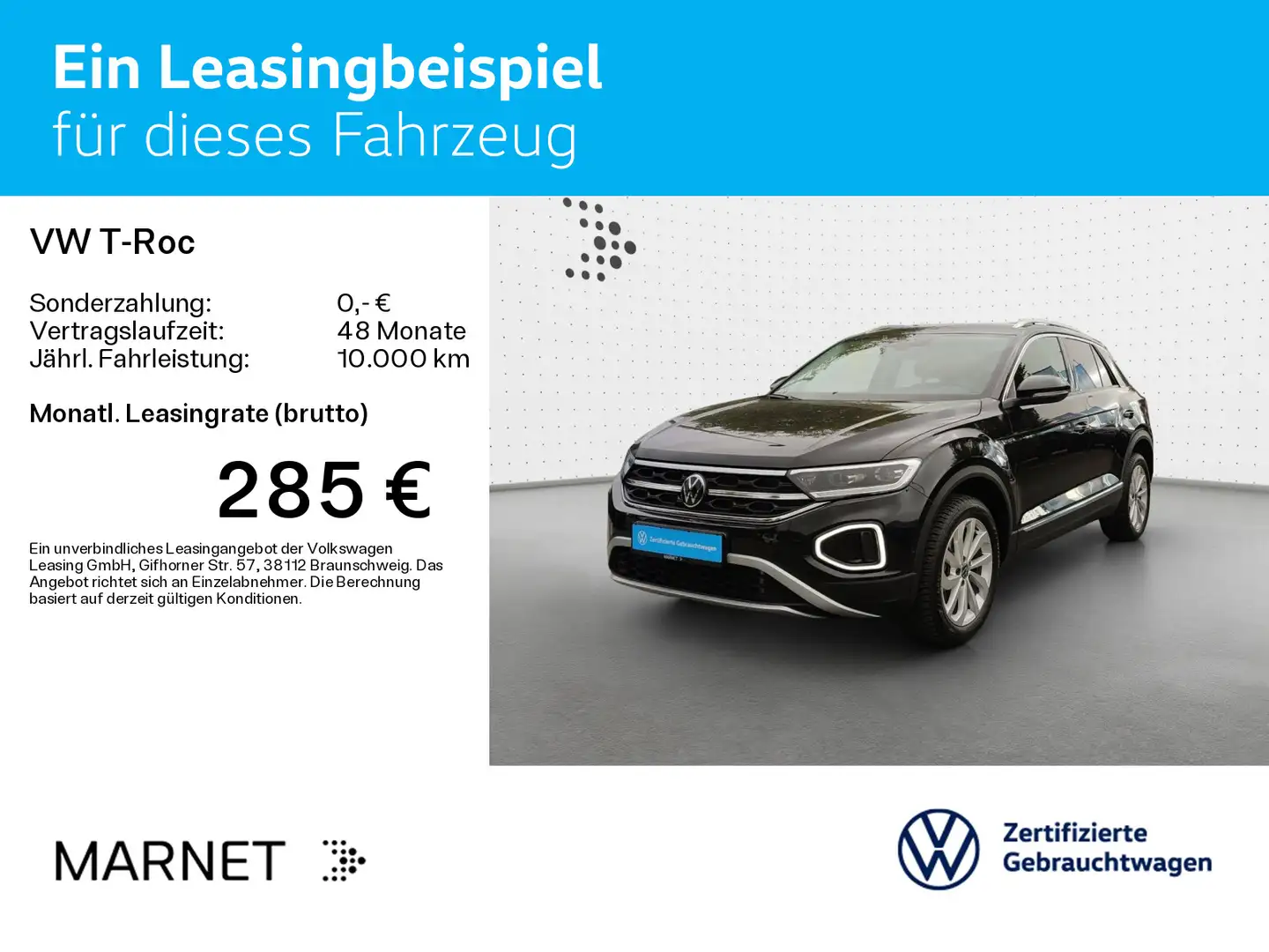 Volkswagen T-Roc T-ROC 1.5 TSI DSG STYLE*LED*AHK*PDC*SHZ*NAVI*KLI Zwart - 2