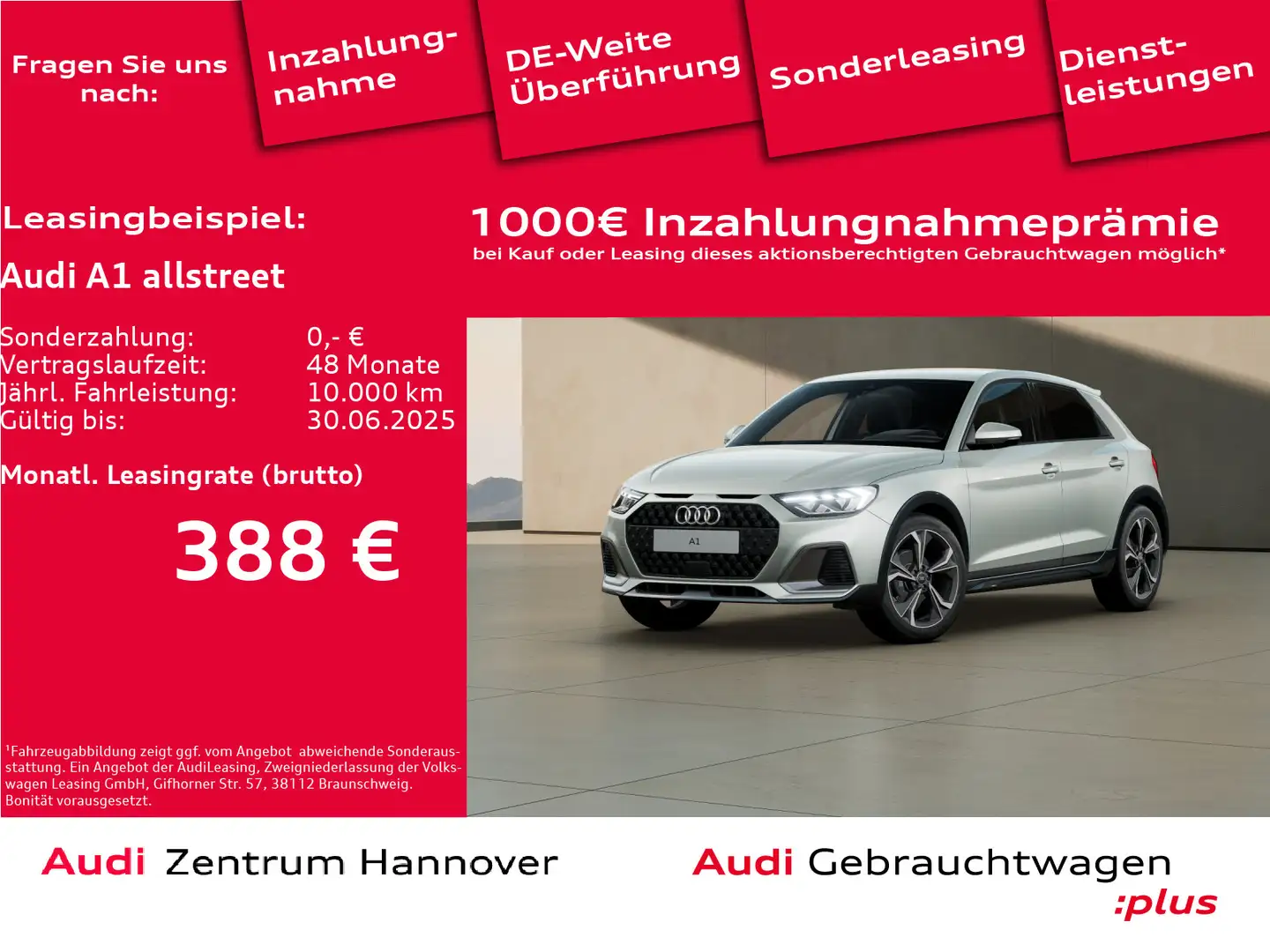 Audi A1 35 TFSI LED virtual Teilleder Navi Silber - 1