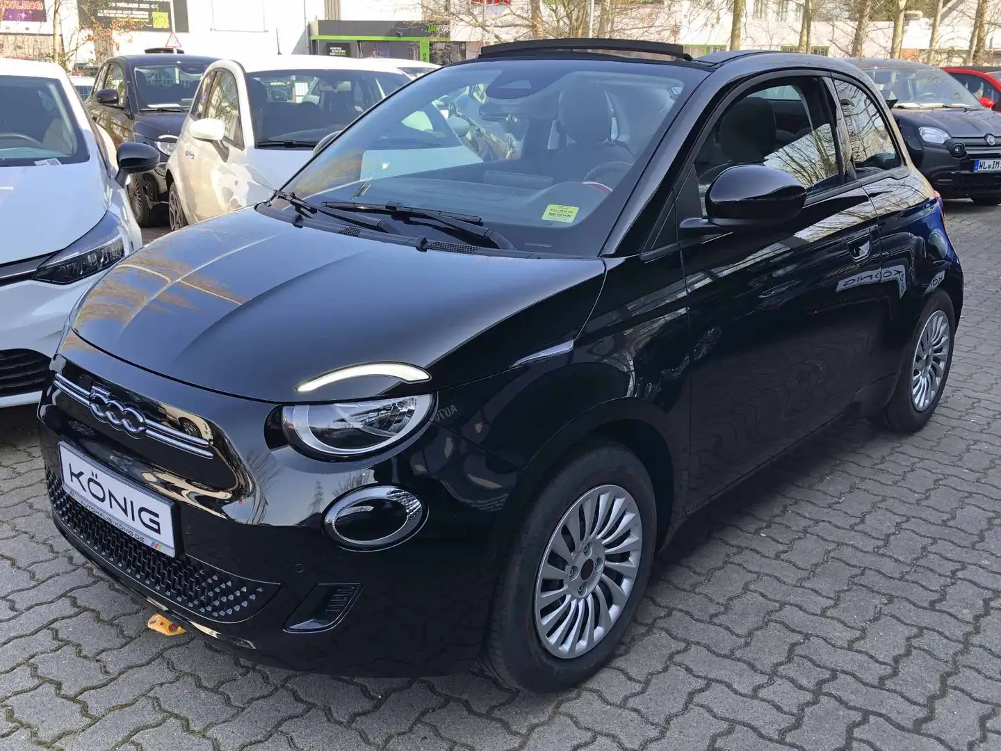Fiat 500C Cabrio Elektro 42kWh RED Komfortpaket Negru - 1