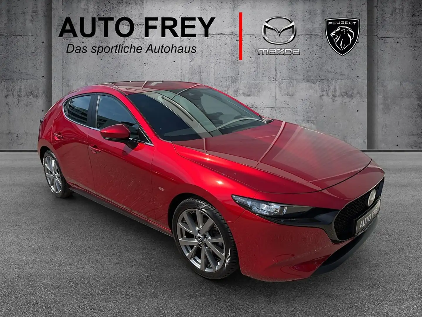 Mazda 3 X 186PS Selection KAMERA+ALLWETTERREIFEN+KLIMA+NAV Rot - 1