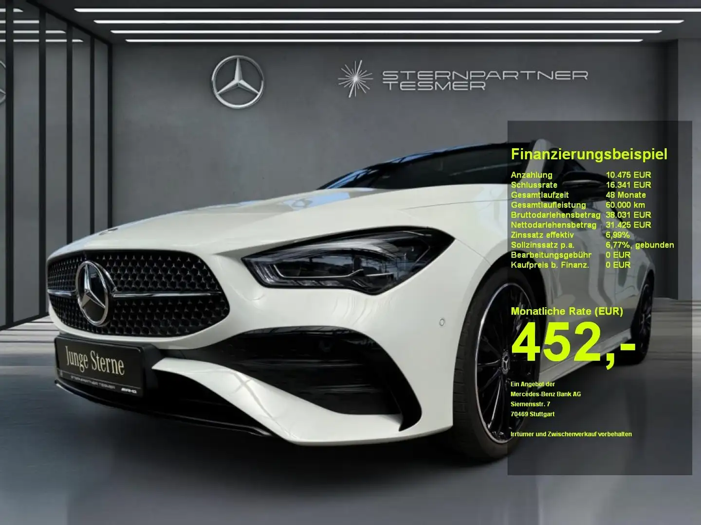 Mercedes-Benz CLA 200 d AMG, 19'', Night, Pano, DISTR, Burm. Blanc - 1