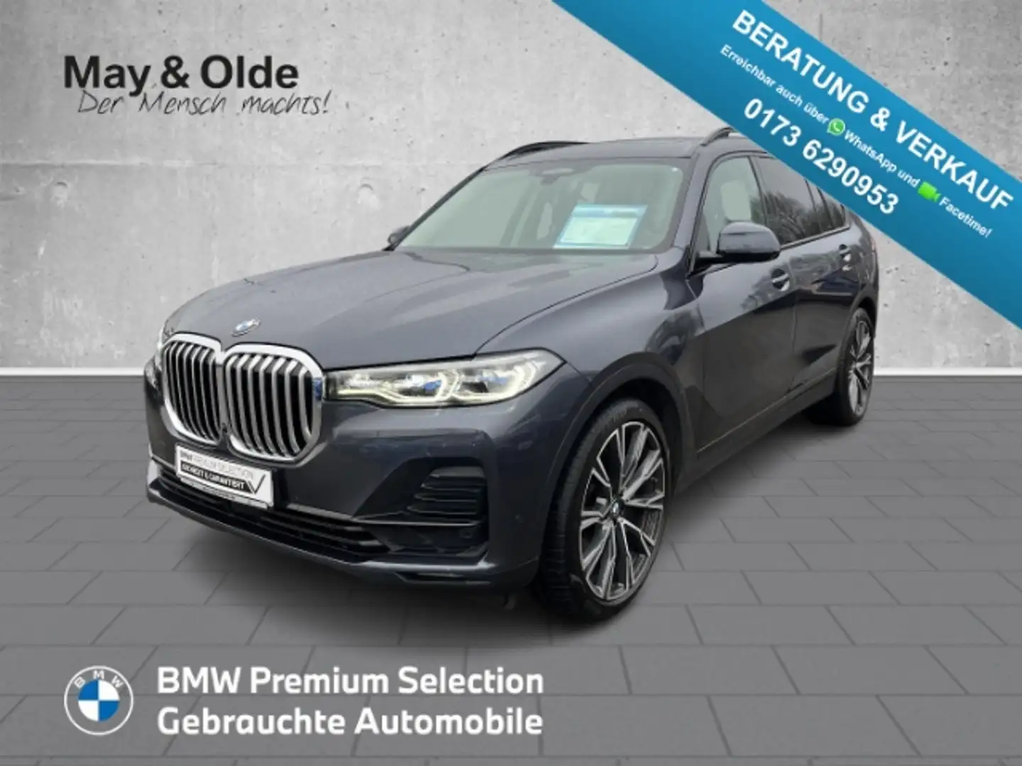BMW X7 xDrive 40 d Navi LEDER Standhzg. Pano AHK 6-Sitzer Grau - 1