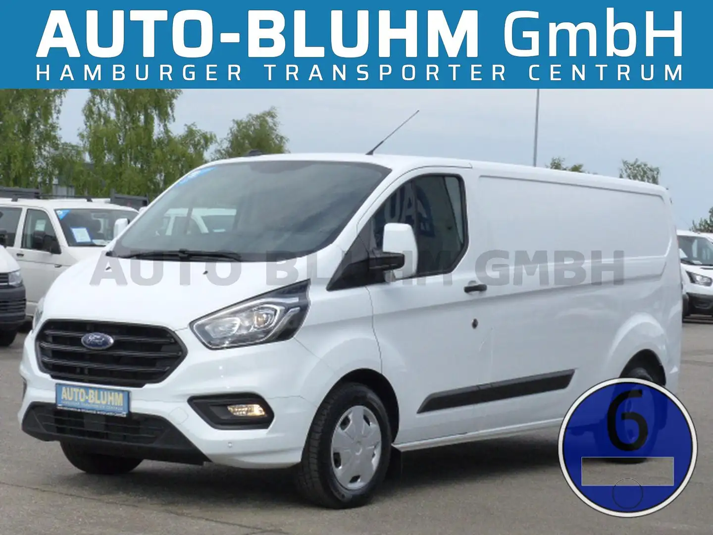 Ford Transit Custom Transit 320-EB Custom Kasten L2H1 Klima 3-Sitze Weiß - 1