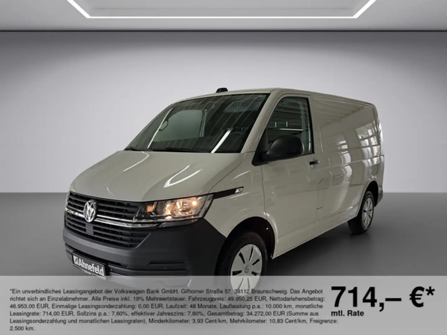 Volkswagen T6.1 Transporter 2.0 TDI Kasten 110 KW 6-Gang Weiß - 1