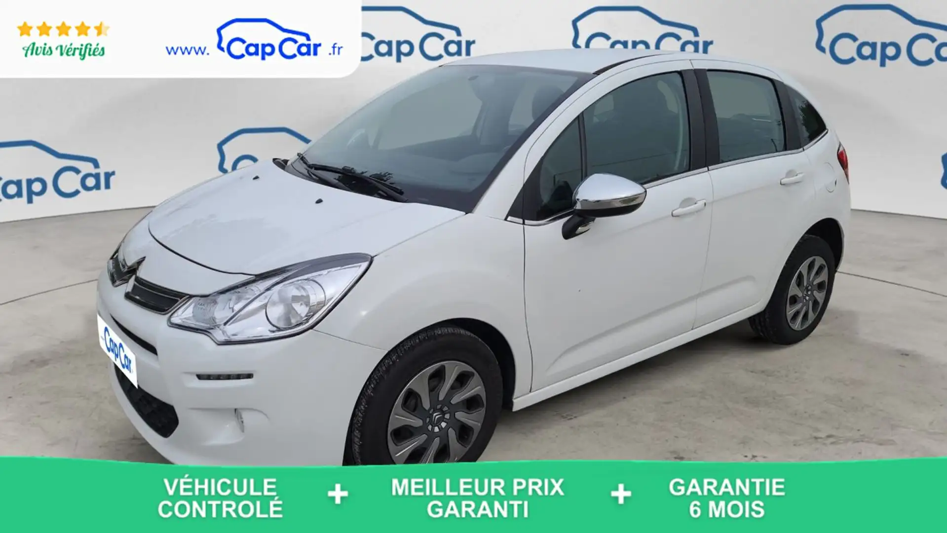 Citroen C3 1.6 BlueHDi 75 Attraction Blanc - 1