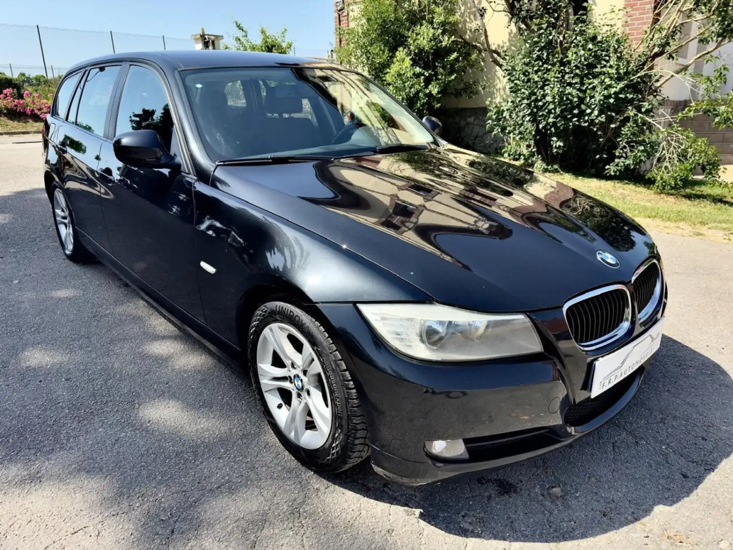 BMW 318 318d e91 lci 1ere main 6499e Noir - 1