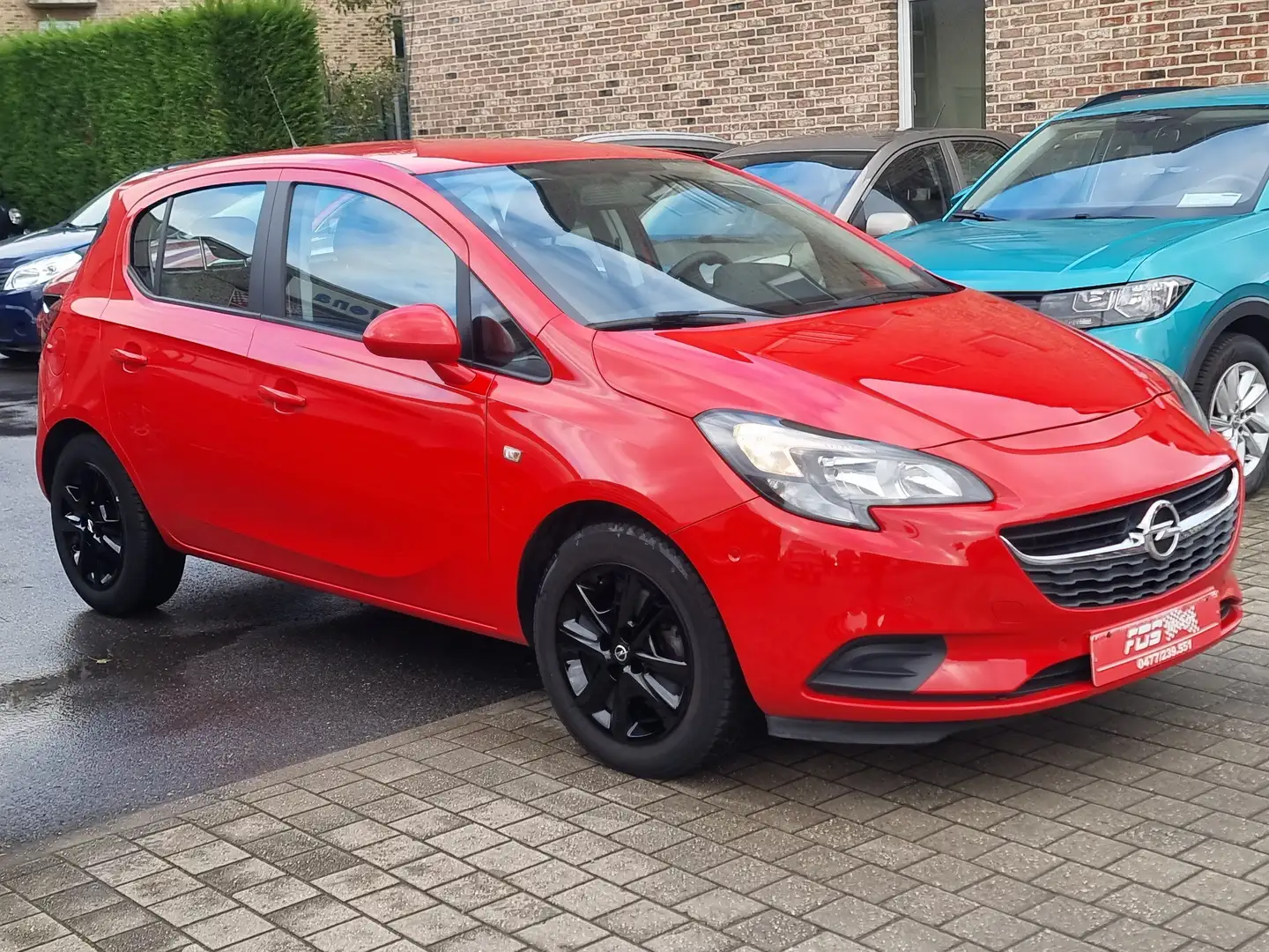 Opel Corsa 1.2i Enjoy 1ER PROPRIETAIRE GARANTIE 1AN CARPASS Rood - 2