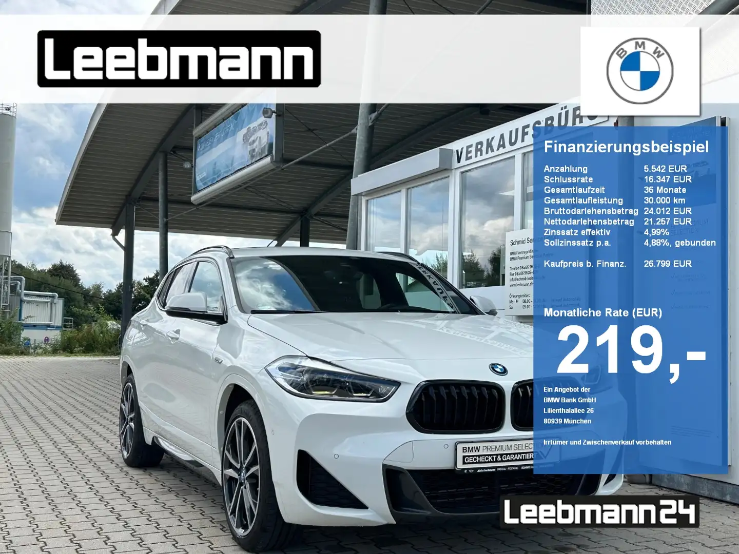 BMW X2 xDrive25e M-Sportpaket RFK 2 JAHRE GARANTIE Blanc - 1