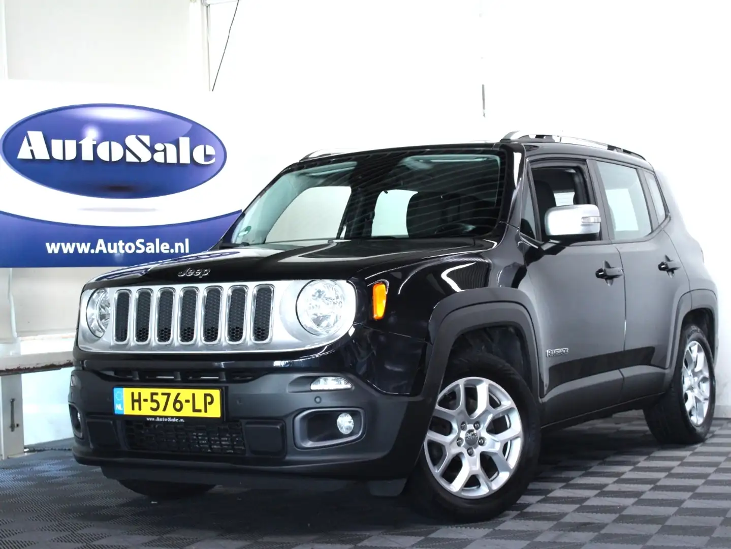 Jeep Renegade 1.4 MultiAir Limited NAV STUUR/STOELVW CRUISE '16 Zwart - 1