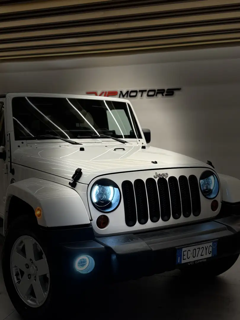 Jeep Wrangler 2.8 CRD SAHARA UNLIMITED PARI AL NUOVO AUTOMATICA Bianco - 2