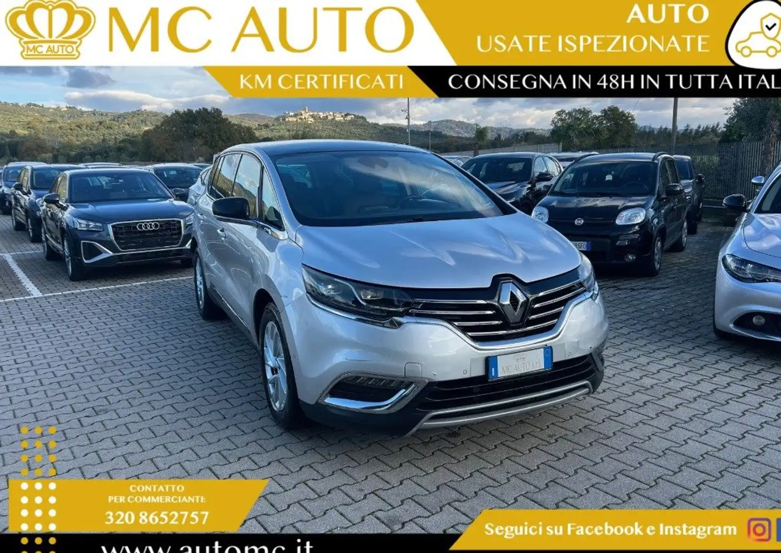 Renault Espace dCi 160CV EDC Energy Intens 7 POSTI Silber - 1