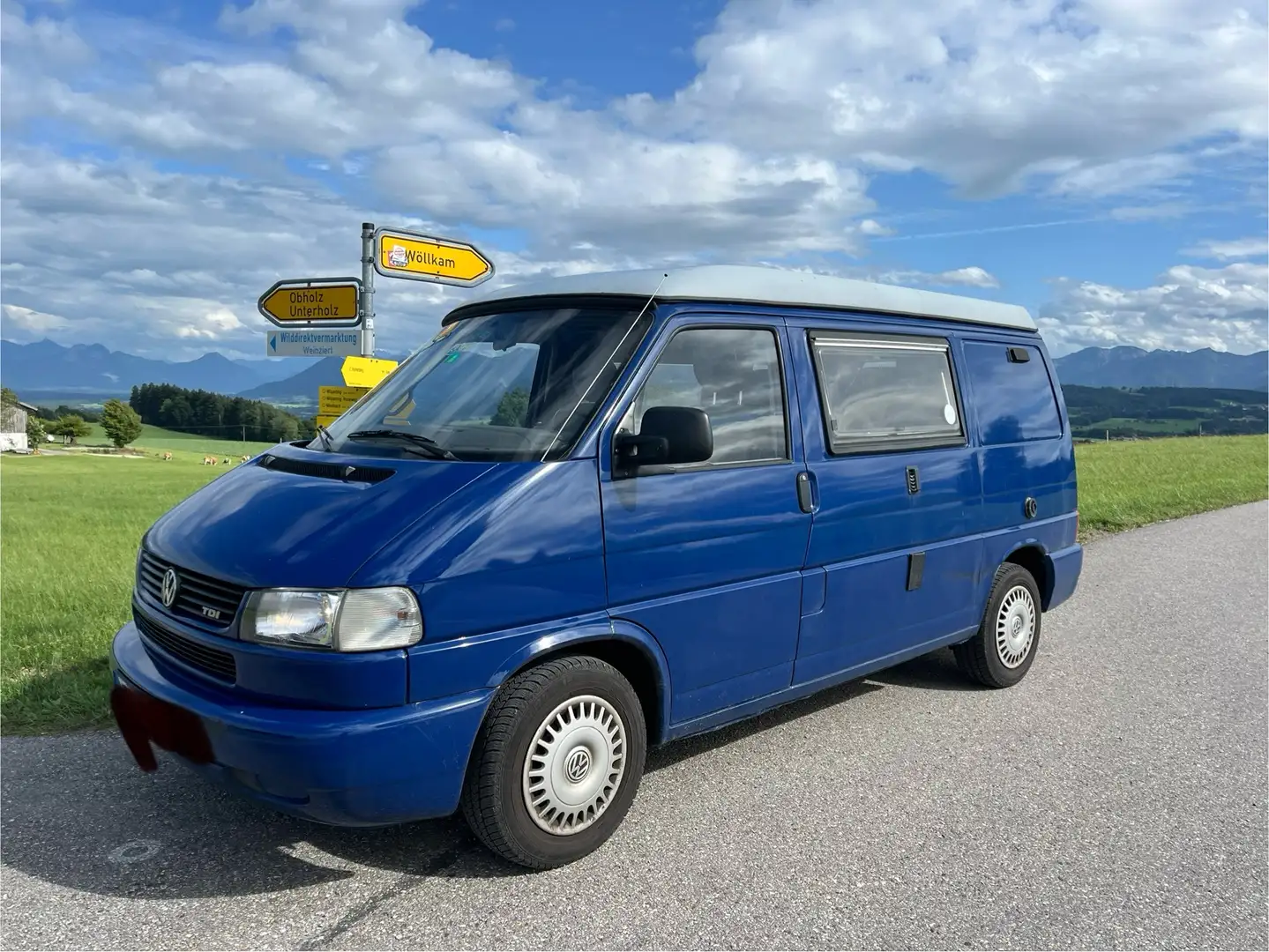 Volkswagen T4 California Carthago Bleu - 1