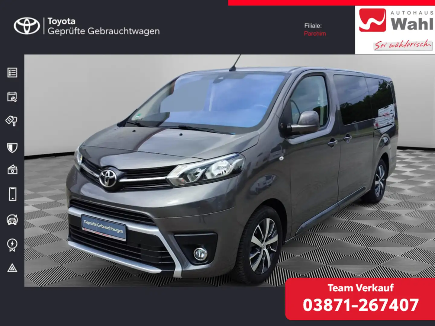 Toyota Proace Verso 2.0 L2 Team Deutschland Grau - 1