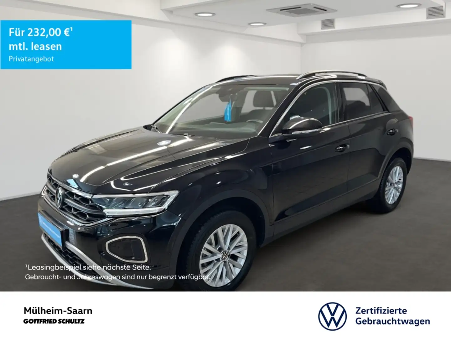 Volkswagen T-Roc 1.0 TSI Navi Sitzheizung Leichtmetallräder Schwarz - 1