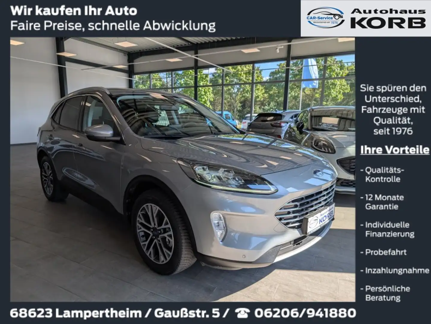Ford Kuga 2.5 Duratec PHEV TITANIUM X, Garantie Gris - 1