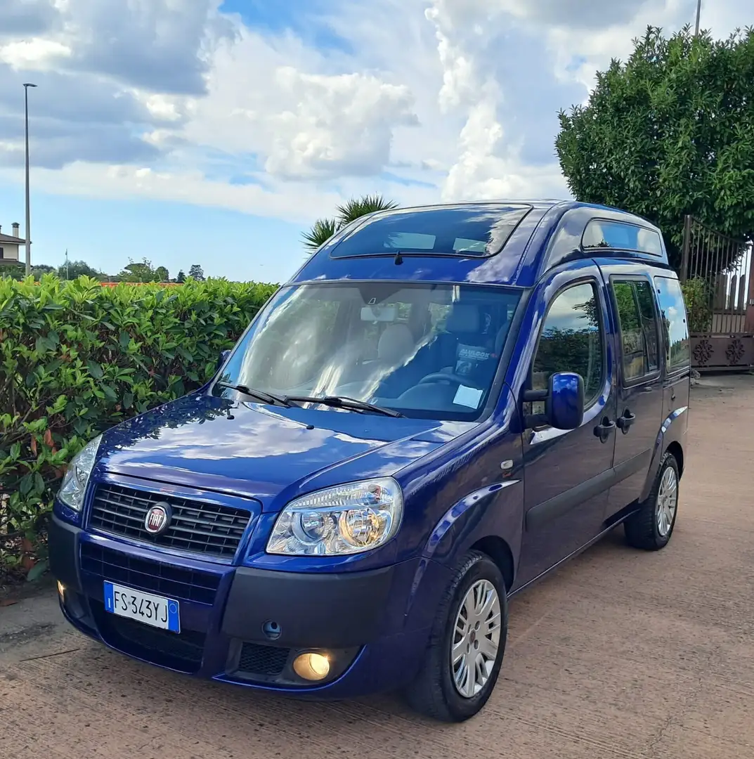Fiat Doblo Doblò 1.4 Benzina POCHI KM TETTO ALTO TRASPORTO D Blu/Azzurro - 1