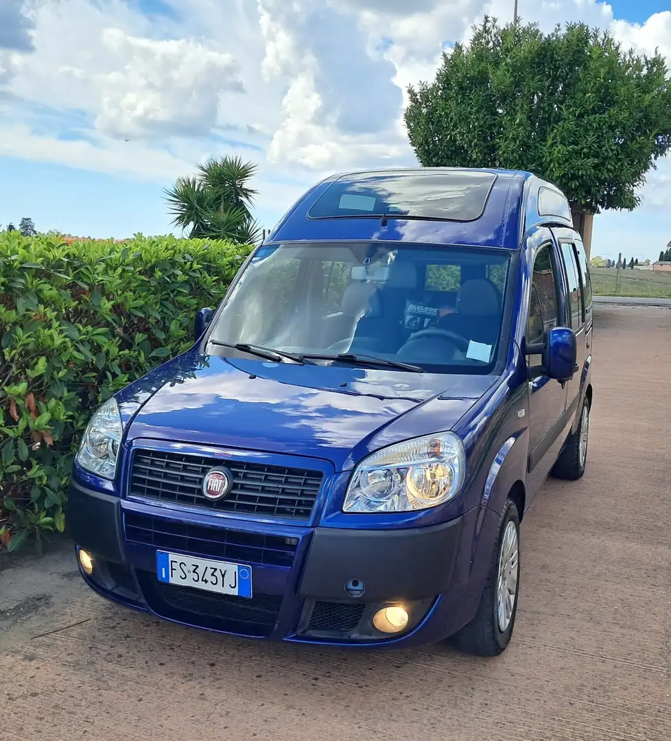 Fiat Doblo Doblò 1.4 Benzina POCHI KM TETTO ALTO TRASPORTO D Blu/Azzurro - 2