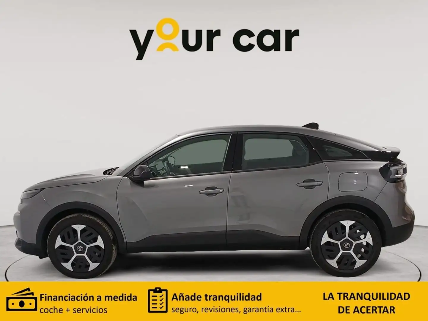 Citroen C4 Hybrid 136 e-DCS6 Plus Gris - 2