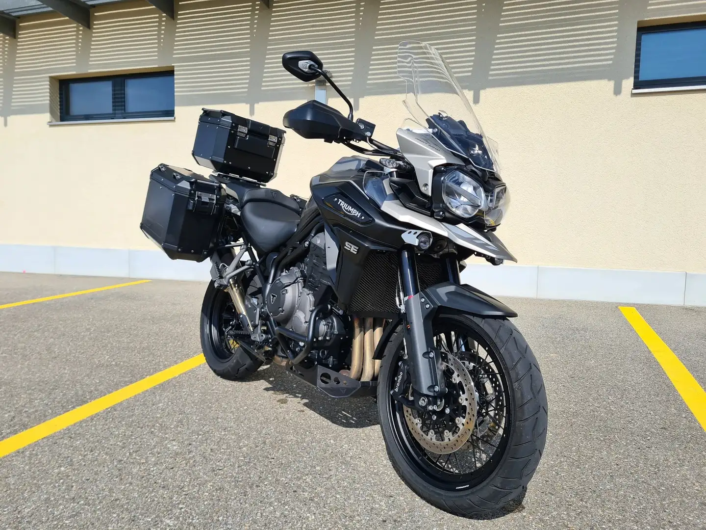 Triumph Tiger 1200 XCx Desert Edition MIVV Auspuff / Alu Koffer-Set Grau - 1