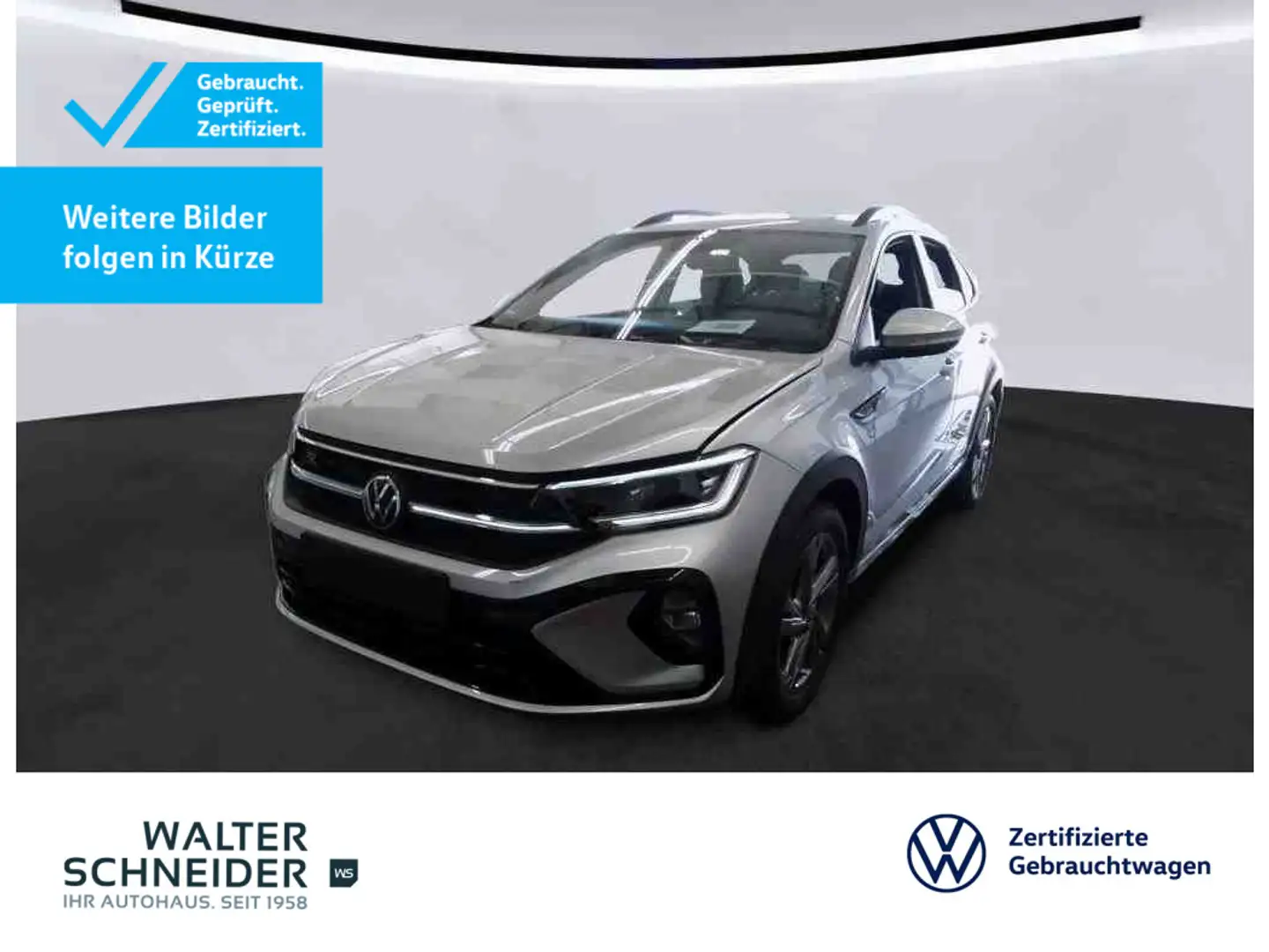 Volkswagen Taigo 1.0 TSI DSG R-Line AHK Kamera LED ACC Argent - 1