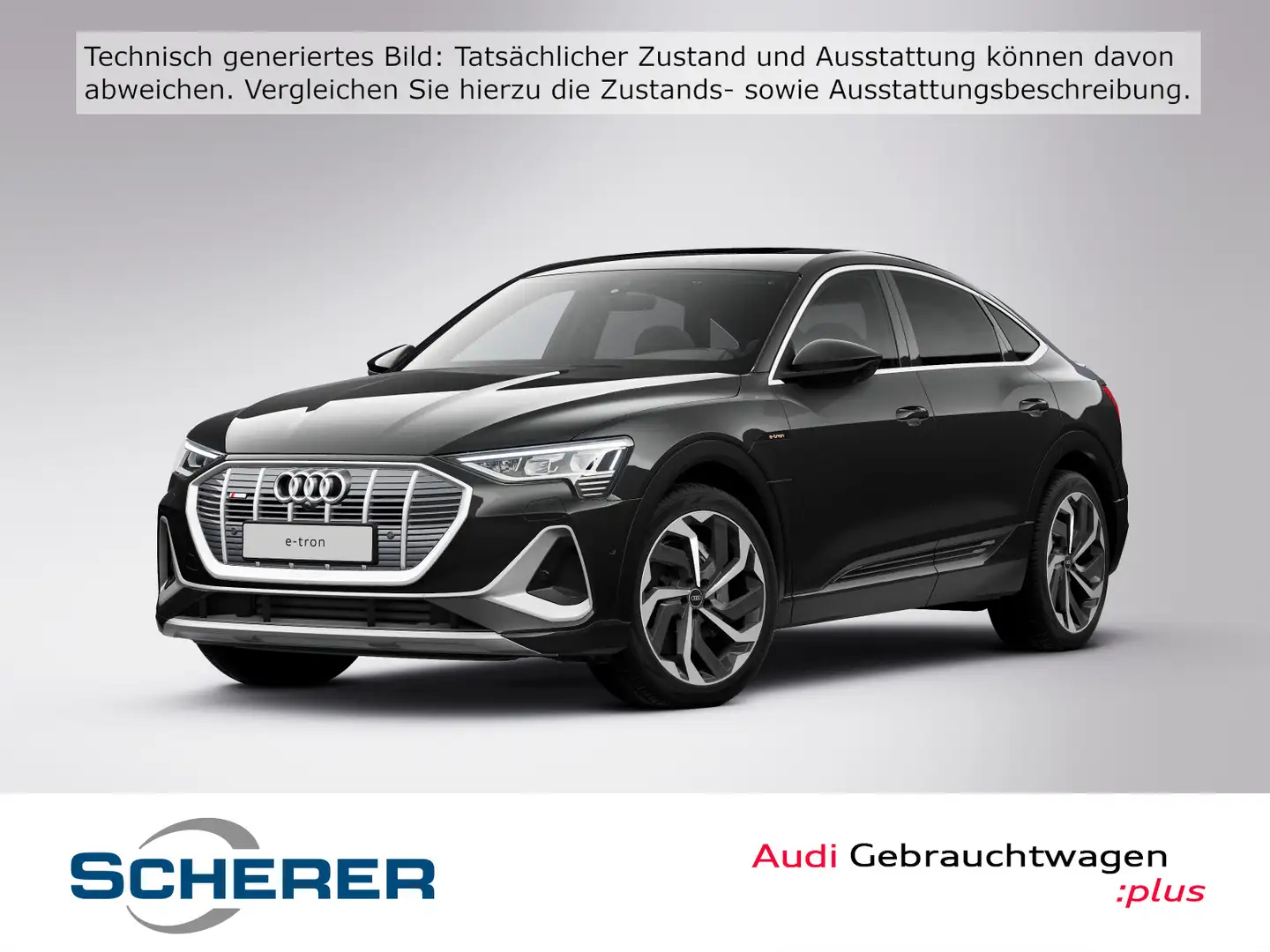 Audi e-tron 50 quattro S line PANO EPH LED Schwarz - 1