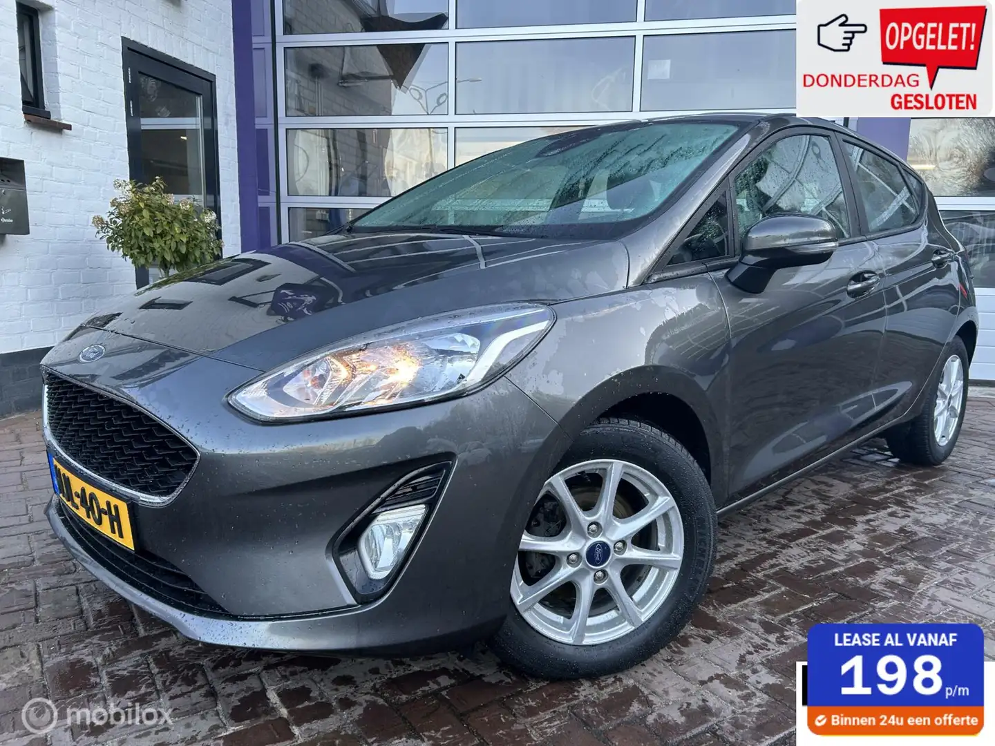 Ford Fiesta 1.0 * AUTOMAAT * 5 DRS * AIRCO * NAVI * Gris - 1