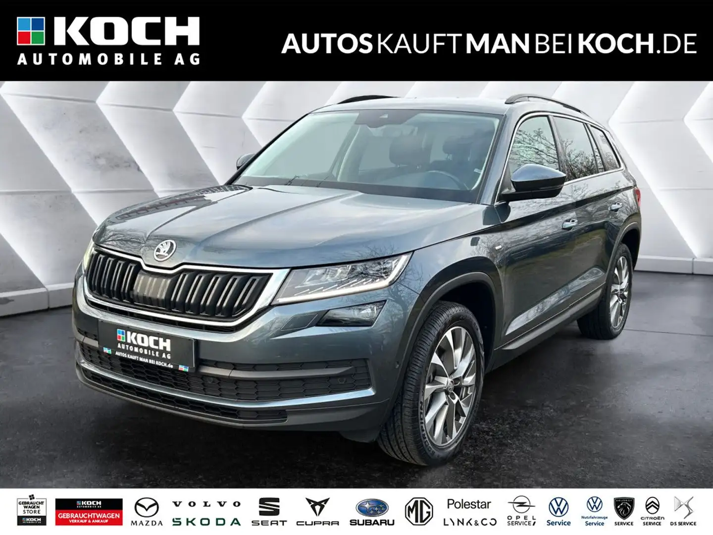 Skoda Kodiaq 2.0TSI 4x4 Clever Navi LED PDC Kamera AHK Gris - 1