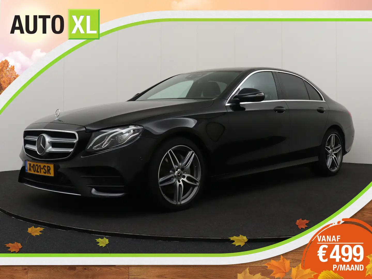 Mercedes-Benz E 200 2.0 198 PK AMG Leder-Sporstoelen Adapt.Cruise Zwart - 1