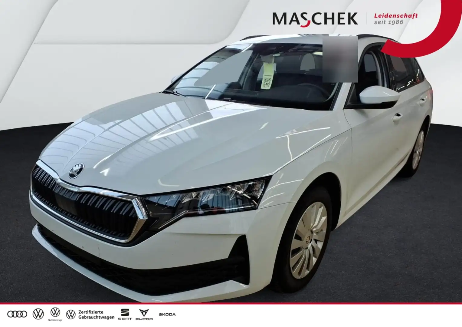 Skoda Octavia Combi 2.0 TDI AHK LED GRA DAB SItzh Carplay AHK LE Weiß - 1