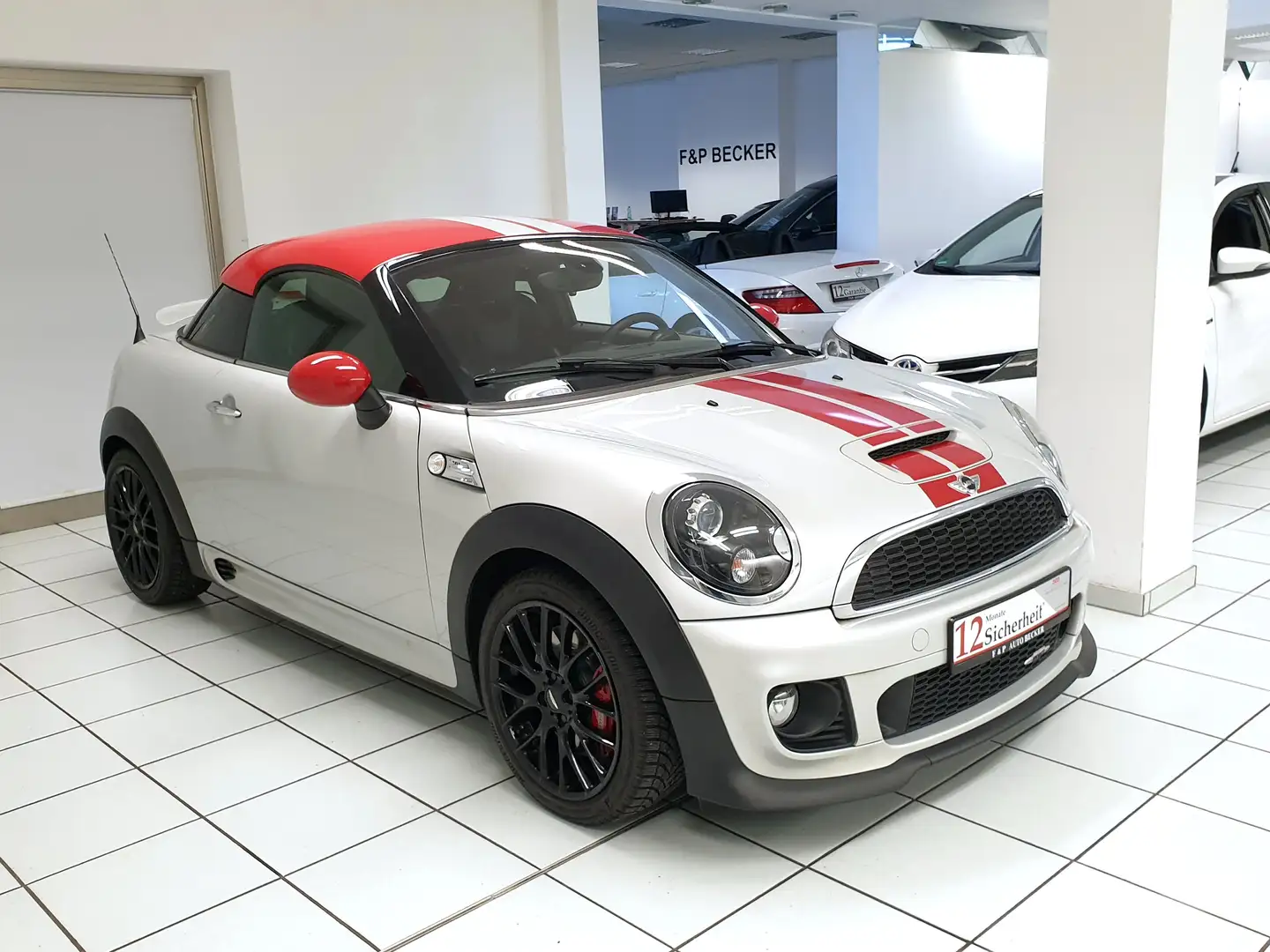 MINI John Cooper Works Coupe 1.Hand Scheckheft Recaro H/K DAB Alcantara Xenon Ezüst - 2