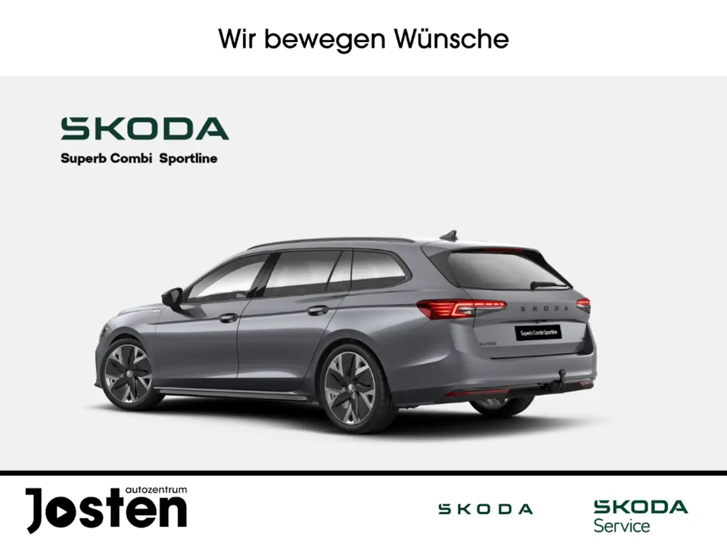 Skoda Superb Combi Sportline 2.0TDI 4x4 DCC+ AHK FahrAss+ Infot Gri - 2