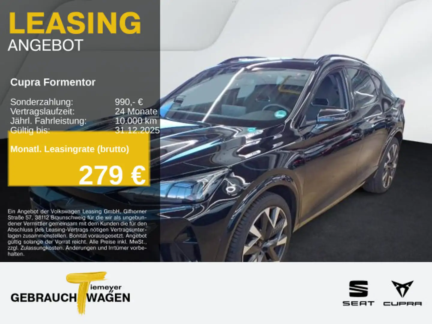 CUPRA Formentor VZ 2.0 TSI LM19 PANO AHK SENNHEISER 36 Schwarz - 1