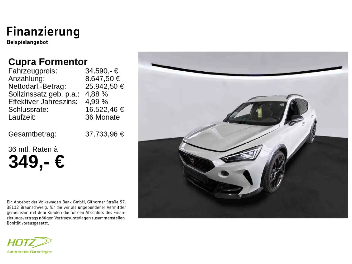 CUPRA Formentor 2.5 TSI DSG VZ5 Edition Taiga Grey LED Gris - 2