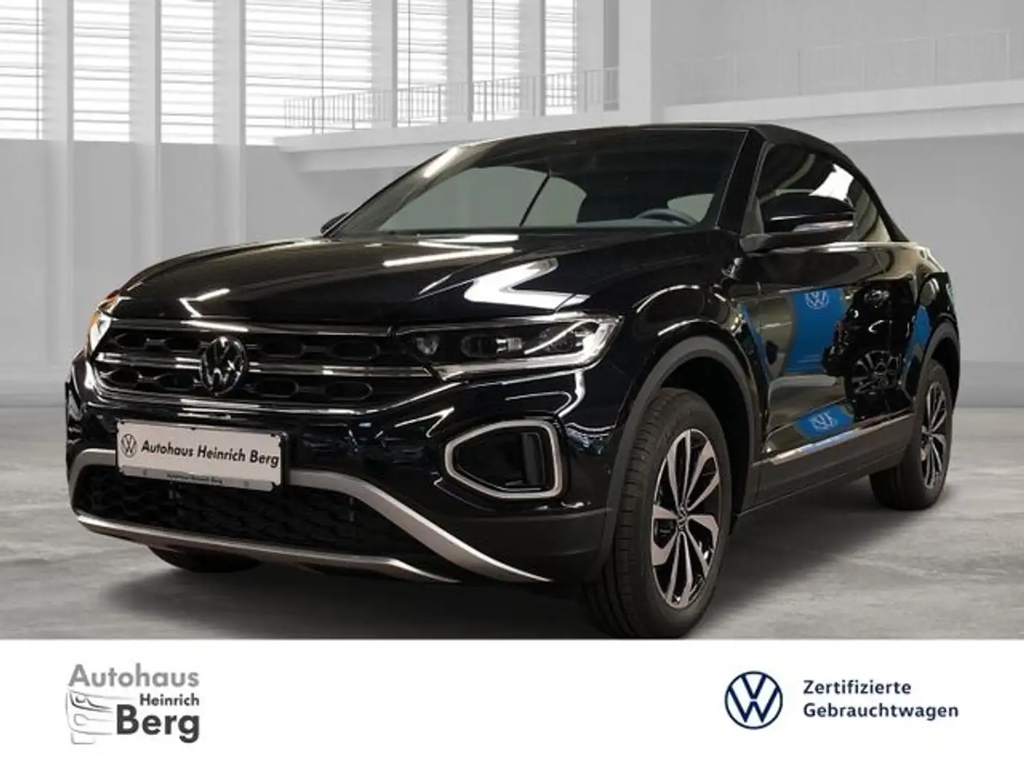 Volkswagen T-Roc Cabriolet Style 1.0 TSI Navi LED Blendfreies Fernl Schwarz - 1